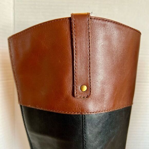 BANDOLINO Leather Coloradee Riding Boot Two Tone 7.5 M - Picture 4 of 15